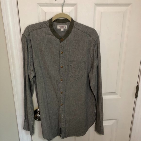 J. Crew Other - J. Crew Wallace & Barnes Flannel Band-Collar Shirt - MINT!